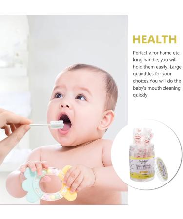 Healifty 30Pcs Baby Tongue Cleaner Gums Gauze Toothbrush - Infant Oral Cleaning Stick for Newborn Dental Care - Buy Online on GoSupps.com