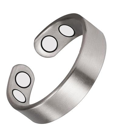 EnerCoppeX 3500 Gauss Magnetic Ring for Men and Women 99.99% Pure Copper Magnetic Ring Classic Graphic Design Including 4 Magnets (B)