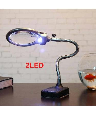 Portable Magnifier Desktop Magnifier Lamp with LED Light LED Magnifying Lamp Folding Desktop Lamp 2.25x 5X Magnification Adjustable Swivel Arm for Desk Workbench Task Craft Full of Stars - Buy Online on GoSupps.com