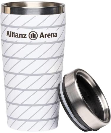FC Bayern Munich Thermo Mug - Coffee To Go - Allianz Arena - 0.3L - White - Perfect for Fans - Buy Online on GoSupps.com