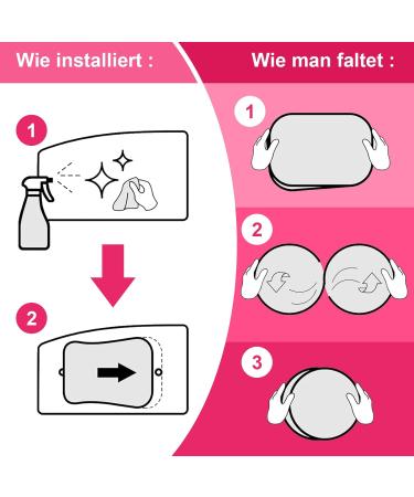 Dog Patrol Sun Protection Car Curtains for Kids - 2 Piece Set (43x36 cm) - Suction Cup Window Shades - Pink & Fun Design - Buy Online on GoSupps.com