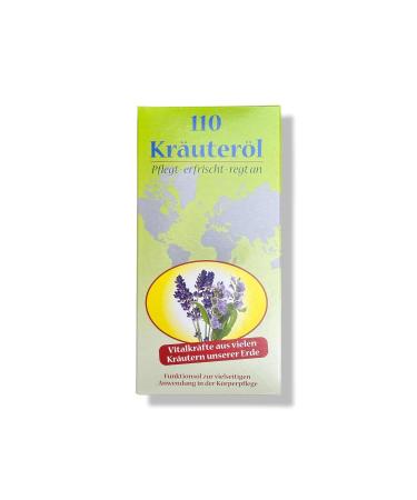 110 Herbal Oil - 100% Natural Vitalizing Formula for Body & Mind | Massage Body Care & Fragrance Mediation - Buy Online on GoSupps.com