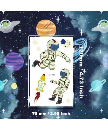 90 Glow in The Dark Space Tattoos for Boys - Luminous Styles for Space Birthday Party Decorations & Favors - Buy Online on GoSupps.com
