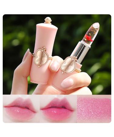Paminify 2Pcs Jelly Clear Crystal Flower Magic Lipstick | Color Changing PH Temperature Tinted Lip Balm | Nourishing Moisturizing Lip Stick | Labial Magicos 03+06 - Buy Online on GoSupps.com