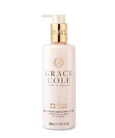 Grace Cole Ginger Lily & Mandarin Hand & Body Lotion Moisturising and Nourishing Vegan and Cruelty Free 300ml