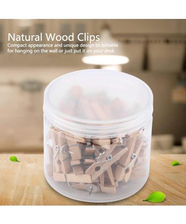50 Pieces 35x7mm Wooden Clips - Decorative Handicraft Clamps for Photos & Clothing - Unique Rustic Style - Buy Online on GoSupps.com