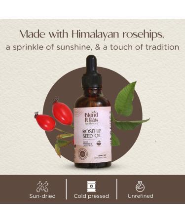 BEMT Rosehip Oil Cold-Pressed Unrefined & 100% Pure | Lightweight Fast-Absorbing Facial Oil | For All Skin Types | 50 ml - Buy Online on GoSupps.com