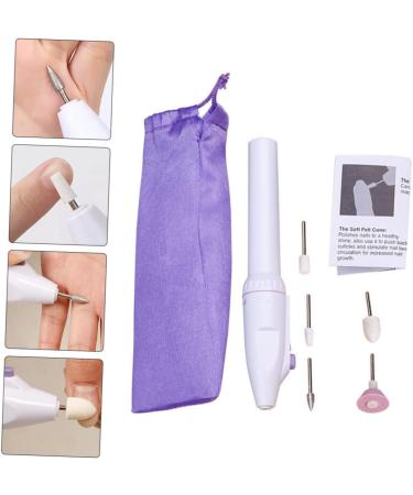 Beatifufu 1set Nail Polisher Nail Grinder Manicure Electric Nail File Nail Drill File Kit Manicure Pedicure Kit Nail Polishing Tool Nail Art Trimmer Pedicure Tools Mini Nail Kit Abs White - Buy Online on GoSupps.com