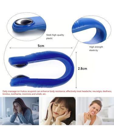 4-Piece Acupressure Massage Clip Set | Portable Shiatsu Hand Clips for Weight Loss & Migraine Relief | Ideal for Teachers Students & Office Workers - Buy Online on GoSupps.com