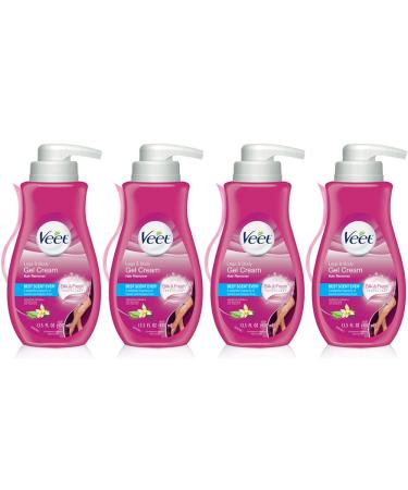 Veet Gel Hair Remover Cream, Sensitive Formula, 13.5 oz (Pack of 4) 13.5 Fl Oz (Pack of 4)