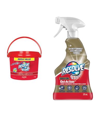 Resolve Oxi-Action Ultimate Laundry Stain Remover In-Wash Powder Mega Value Pack 3 kg & PRE-TREAT - Gold Oxi-Action Trigger 375 mL Oxi-Action Stain Remover + LAUNDRY_DETERGENT 29537325608