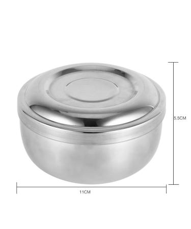 Premium Stainless Steel Shaving Bowl with Lid | 11cm | Perfect Father's Day Gift for Men | Durable & Stylish Shaving Cup - Buy Online on GoSupps.com