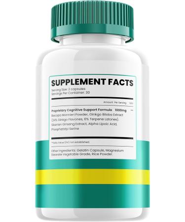 Neuro Defender Supplement Capsules NeuroDefender Natural Blend Formula Focus Memory Support and Reviews (5 Pack 300 Capsules) - Buy Online on GoSupps.com