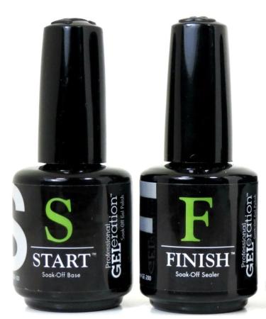 Jessica Geleration Set Kit Base & Top Coat Soak Off Start & Finish Lacquer