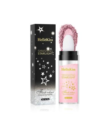 GECOMO Hellokiss Highlighter Stick- Pink Shimming Powder for Eyes, Face & Body - Tiktok Makeup - Buy Online on GoSupps.com