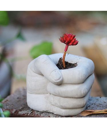 Fist Shape Silicone Mold for Concrete Flower Pots | DIY Jewelry Holder & Succulent Planter | Resin Casting, Plaster, Clay | Home Decor Craft Mold - Buy Online on GoSupps.com