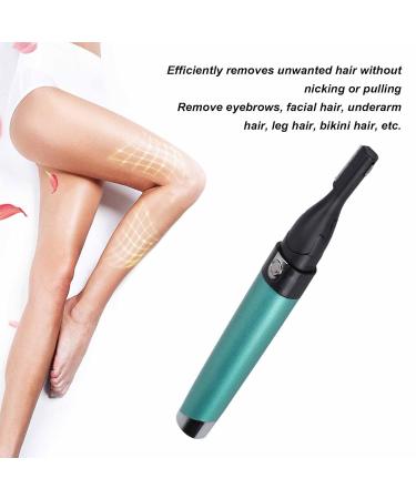 Electric Eyebrow Cutter - Waterproof Facial Hair Remover Pen Shape Green Razor for On-the-Go Shaping - Buy Online on GoSupps.com