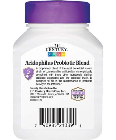 21st Century Acidophilus Capsules - 100 ct Pack of 4 - Buy Online on GoSupps.com