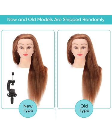 Frising Head Exercise Head - Professional 66 cm Brown Makeup Training Head for Hairdressers & Cosmetology - Buy Online on GoSupps.com