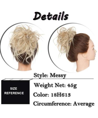 Buy SEGO Curly Updo Hairpiece Tie - Natural Dark Blonde & Blonde Hair Extension (45G) for Effortless Bun Style - Buy Online on GoSupps.com