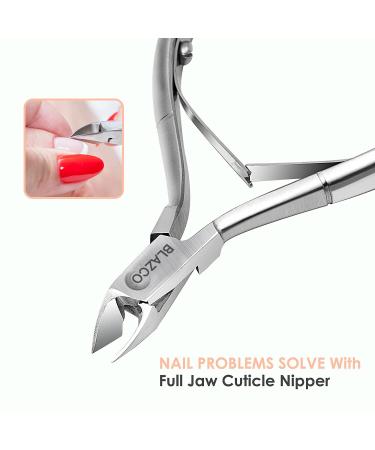 Blazco Professional Stainless Steel Cuticle Trimmer - Precision Cuticle Remover Tool Set, Pack of 1 - Buy Online on GoSupps.com