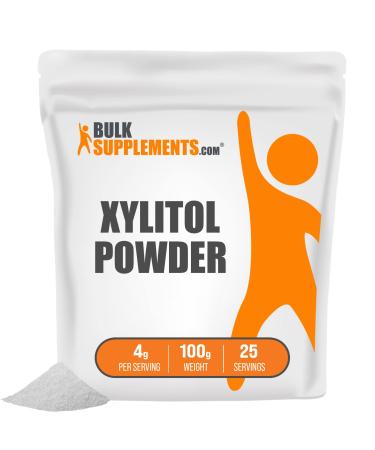 BulkSupplements.com Xylitol Crystals - Keto Sugar Substitutes - Sugar Free Sweetener - Keto Sweetener - Sugar Alternative - Birch Xylitol - Granular (100 Grams - 3.5 oz)
