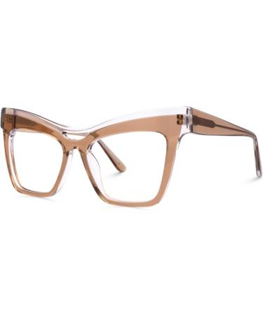 Buy Zeelool Vintage Cat Eye Glasses Frame for Women - Non-Prescription Clear Lens | Stylish & Elegant Design | International Shipping Available - Buy Online on GoSupps.com