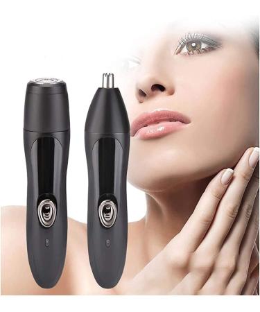 Electric Nose and Ear Hair Trimmer - Stainless Steel Blades USB Rechargeable Mute Motor Easy to Clean | Best Facial Hair Trimmer (Black - Buy Online on GoSupps.com