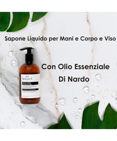  Giacomo B Liquid hand and body soap gentle facial cleanser with nourishing and rebalancing spikenard essential oil with an enveloping fragrance - 500 ml - Buy Online on GoSupps.com