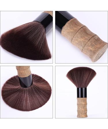 Lurrose Color Duster Barber Salon Brush Hair Cutting Neck Duster Brush Professional to Remove Loose Hair from Neckline and Ears After Haircut Stand Up Base Random Neck - Buy Online on GoSupps.com