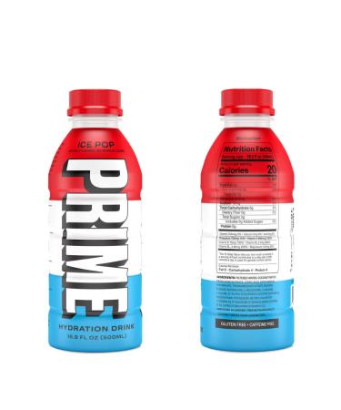 Prime Hydration Sports Drink Variety Pack - 7 Flavors - Energy Drink Electrolyte Beverage - 16.9 Fl Oz - Lemon Lime, Tropical Punch, Blue Raspberry, Orange, Grape, Ice Pop, Strawberry Watermelon - Buy Online on GoSupps.com