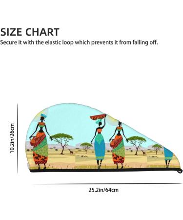 Hair Towel Wrap for Quick Drying | Button Towel Turban for African Women | Fast Hair Drying Solution - Buy Online on GoSupps.com