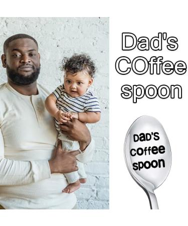 Dads Coffee Spoon for Men Daddy Christmas Gifts for Father in Law Birthday Gift for Coffee Lovers Gift for Dad Stocking Stuffers for Him Bonus Step Father Retirement Gifts for Dad from Daughter Son - Buy Online on GoSupps.com