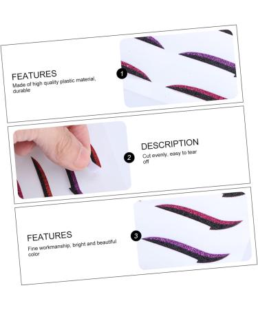 Angoily 36 Pairs Glitter Eyeliner Fiber Eyelid Lift Strip Glitter Tape Reusable Double Eyelid Tape Woman Makeup Accessory Makeup Eyelid Tape Sticker Natural Miss Eye Gel - Buy Online on GoSupps.com