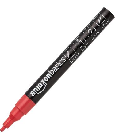 Amazon Basics Bullet/Chisel Reversible Tip Chalk Markers  Bright Colors  Fine Point Bright Colors Fine Point - Buy Online on GoSupps.com