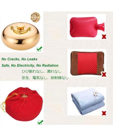 Large Leak-Proof Metal Bed Bottle for Adults - 13cm (0.6L) Craft Bottle with Cover | Robust & Durable Heat Bottle - Shop Internationally - Buy Online on GoSupps.com