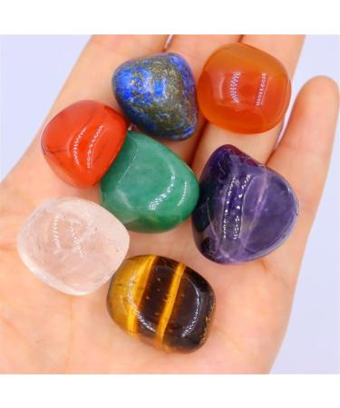 Stone 7pcs/Set Reiki Natural Stone Tumbled Stone Irregular Polishing Rock Quartz Yoga Bead for Decoration Balance Gemstone Decoration ERTEYIN - Buy Online on GoSupps.com