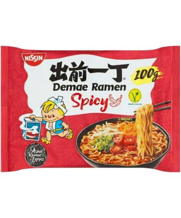 Nissin Japanese Demae Ramen Instant Noodles Spicy Flavour 100g (Pack of 10) - Buy Online on GoSupps.com