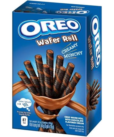 Oreo Cream Filled Wafer Roll Variety Pack | Chocolate (1 x 54g) and Vanilla (1 x 54g) | (Pack of 2) - Buy Online on GoSupps.com