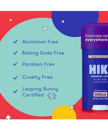 HIKI Whole Body Deodorant Cream for Underarms Skin Folds + Private Parts Deodorant. Aluminum-Free Talc Free & Designed For Sensitive Skin -NEW FORMULA- (Vanilla - 1 Pack) Vanilla 2.45 Ounce (Pack of 1) - Buy Online on GoSupps.com