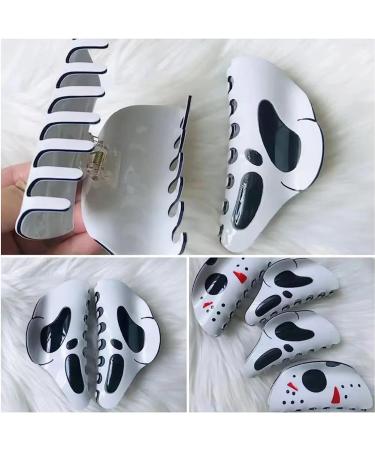 Lizien Halloween Hair Clip Hairpin Headwear Funny 10cm Mask Barrette Sharks Clip Hair Accessories for Women Stylish - B - Buy Online on GoSupps.com
