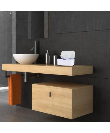Buy 2-Piece Wet Wipes Box Set - Premium Damp Toilet Paper Dispenser with Lid for Home | International Shipping Available - Buy Online on GoSupps.com