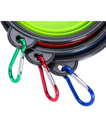 Buy Zuofeng Reisenapf Foldable Dog Water Bowl - Portable Silicone Feeding Set for Cats & Dogs | 3 Colors: Blue Green Red | International Shipping Available - Buy Online on GoSupps.com
