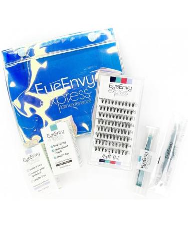 Individual Cluster Lashes Night Out D curl 10mm Short Faux Mink Full Volume EyeEnvy Express Lash Extensions - Buy Online on GoSupps.com
