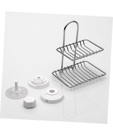 Ciieeo vacuum No punching Vacuum Suction Cup Soap dish soap dish Soap Holder soap holder Soap Box Soap Dish Holder double layer Waterproof Soap Dish Holder Soap Dish water proof - Buy Online on GoSupps.com