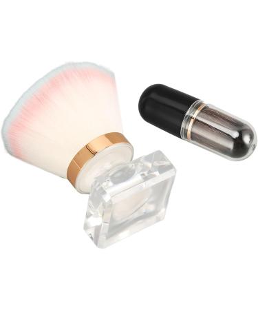 Black Capsule Cosmetic Brush Kit Synthetic Fibre Pink Blue White Round Base Shape Makeup Brush - Buy Online on GoSupps.com