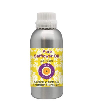 Deve Herbes Deve Herbs Pure Safflower Oil (Carthamus tinctorius) with glass dropper 100% natural therapeutic grade cold-pressed 50 ml
