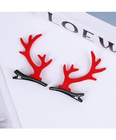 Christmas Reindeer Hair Clips Dragon Horn Antler Hair Ornament | Antler Hair Accessories Antlers Ears Barrettes for Women Girls Family  - Buy Online on GoSupps.com