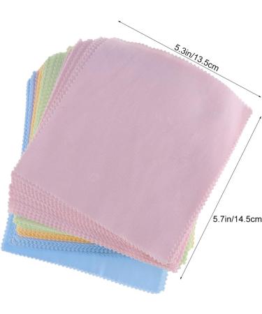 100pcs Eyeglasses & Screen Cleaning Cloths - Premium Lens Cleaning Cloths 14.5cm x 15cm - Ideal for Safe Cleaning & Care - Buy Online on GoSupps.com
