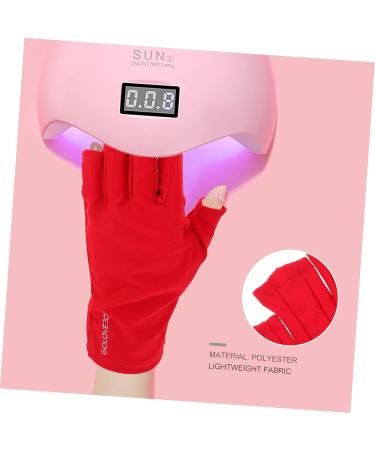 minkissy 2 Pairs Nail Gloves Sun Protection Gloves Anti Uv Glove Anti Sun Glove Led Lamp Gloves Anti Fingerless Gloves Shield Glove Nail Art Gloves Anti Glove Polyester Mj03 Major 25X9X0.4CM - Buy Online on GoSupps.com